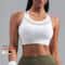 Premium Strappy Back Mesh Sports Bra Breathable Workout Supportive Yoga Crop Top For Women 1