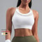 Premium Strappy Back Mesh Sports Bra Breathable Workout Supportive Yoga Crop Top For Women 1