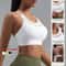 Premium Strappy Back Mesh Sports Bra Breathable Workout Supportive Yoga Crop Top For Women 3