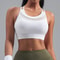 Premium Strappy Back Mesh Sports Bra Breathable Workout Supportive Yoga Crop Top For Women 5