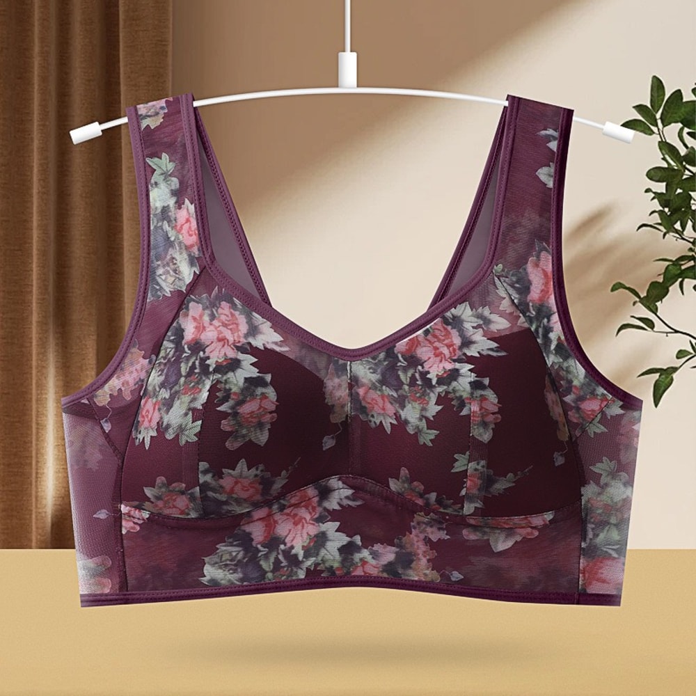 ComfortFit Plus Size Seamless Support Bra Adjustable Anti Sagging Comfort 7