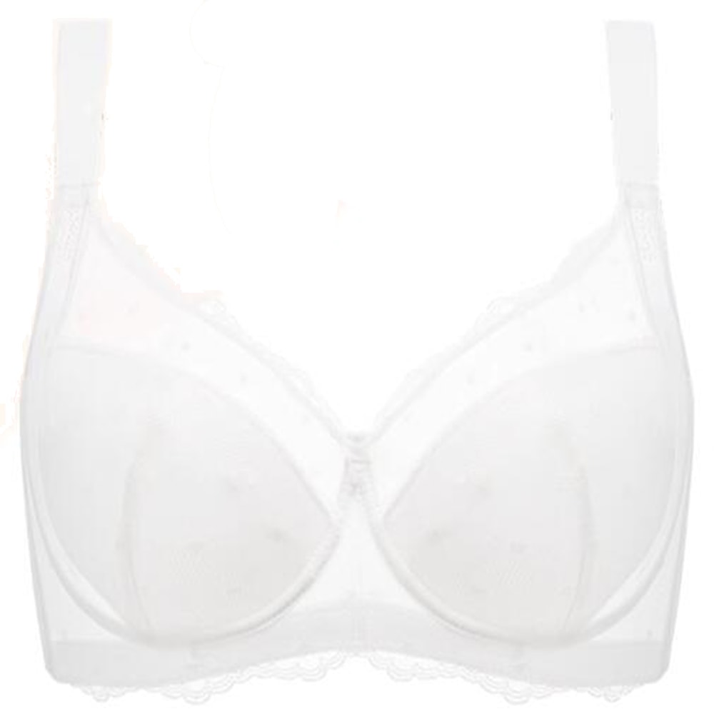 Full Figure Lace Minimizer Bra For Women Supportive Mesh Underwire Comfort 5