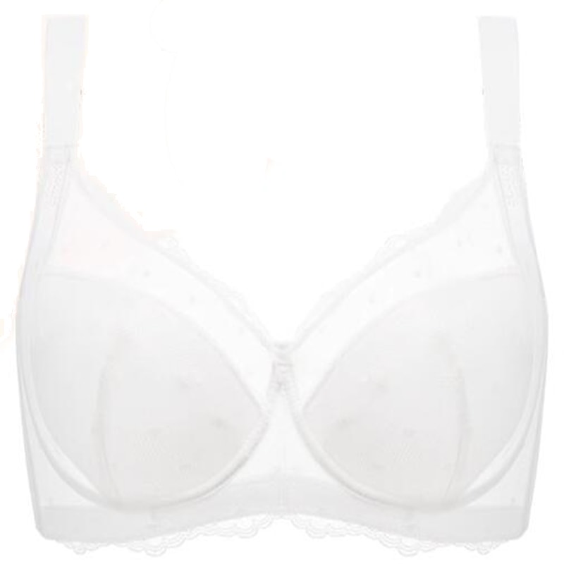 Full Figure Lace Minimizer Bra For Women Supportive Mesh Underwire Comfort 5