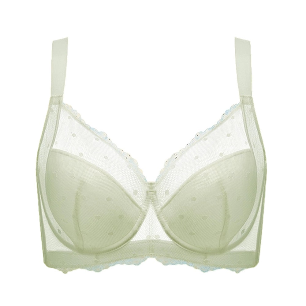 Full Figure Lace Minimizer Bra For Women Supportive Mesh Underwire Comfort 6