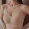 Womens Seamless Wireless Push Up V Neck Bralette Plus Size Comfort Support 2