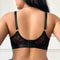 ComfortFit Plus Size Maternity Nursing Bra Wireless Supportive Breastfeeding Bra with Easy Open Clasps