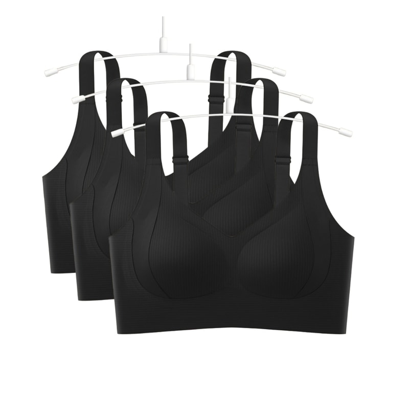 ComfortLift Plus Size Push Up Bra Seamless Bralette With Adjustable Straps 6