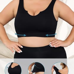 plus size wireless support bra – comfortable full coverage everyday bra