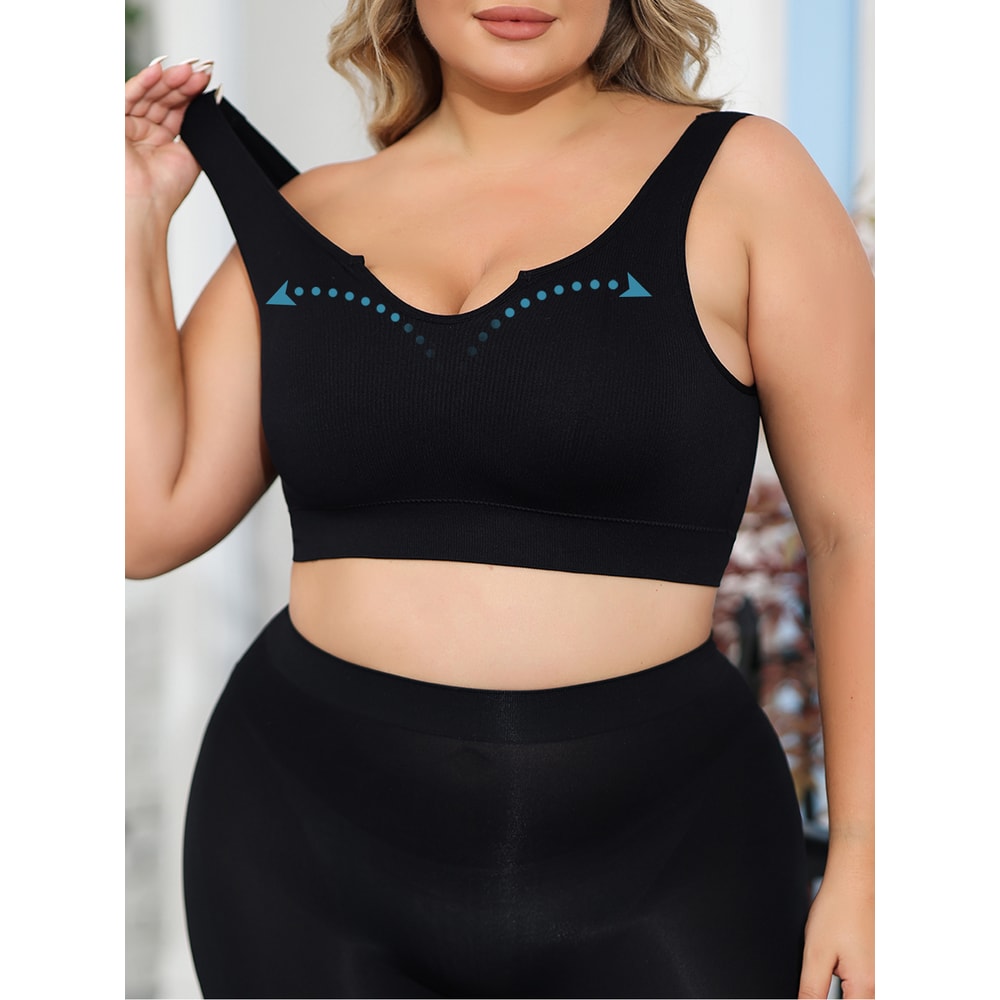 Plus Size Wireless Support Bra – Comfortable Full Coverage Everyday Bra