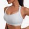 High Impact Criss Cross Back Workout Sports Bra Padded Support Moisture Wicking Comfort 1