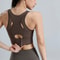 Plus Size High Support Running Yoga Sports Bra With Breathable Mesh Racerback 0