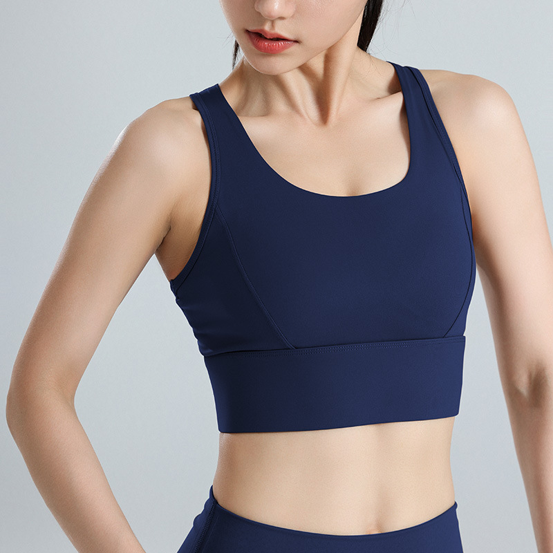 Plus Size High Support Running Yoga Sports Bra With Breathable Mesh Racerback 3
