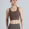Plus Size High Support Running Yoga Sports Bra With Breathable Mesh Racerback 6