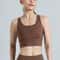 Plus Size High Support Running Yoga Sports Bra With Breathable Mesh Racerback 8