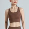 Plus Size High Support Running Yoga Sports Bra With Breathable Mesh Racerback 8