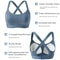 Womens Performance High Impact Sports Bra Wireless Crisscross Back Yoga Gym Running Fitness Suppo 5