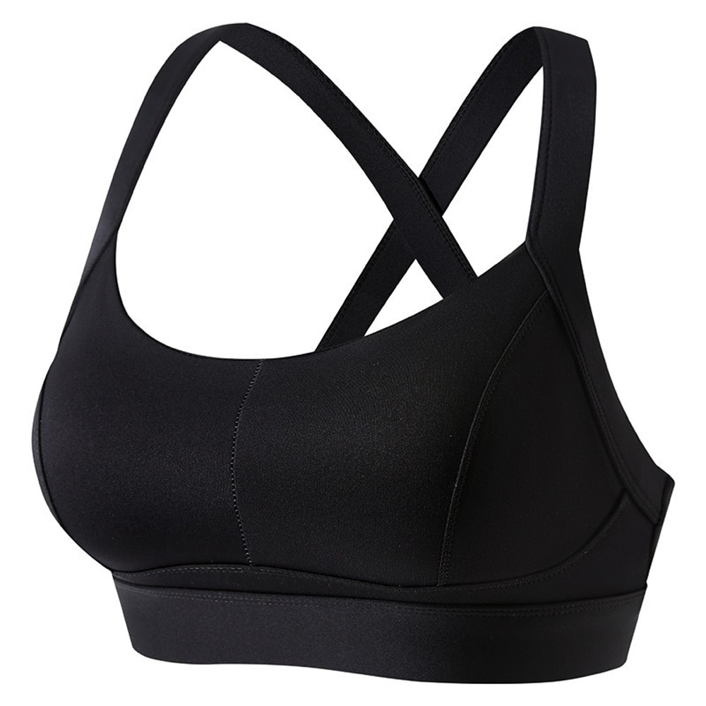 Womens Performance High Impact Sports Bra Wireless Crisscross Back Yoga Gym Running Fitness Suppo 8
