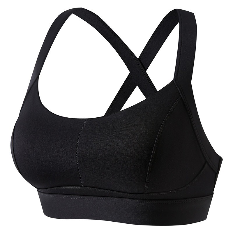 Womens Performance High Impact Sports Bra Wireless Crisscross Back Yoga Gym Running Fitness Suppo 8