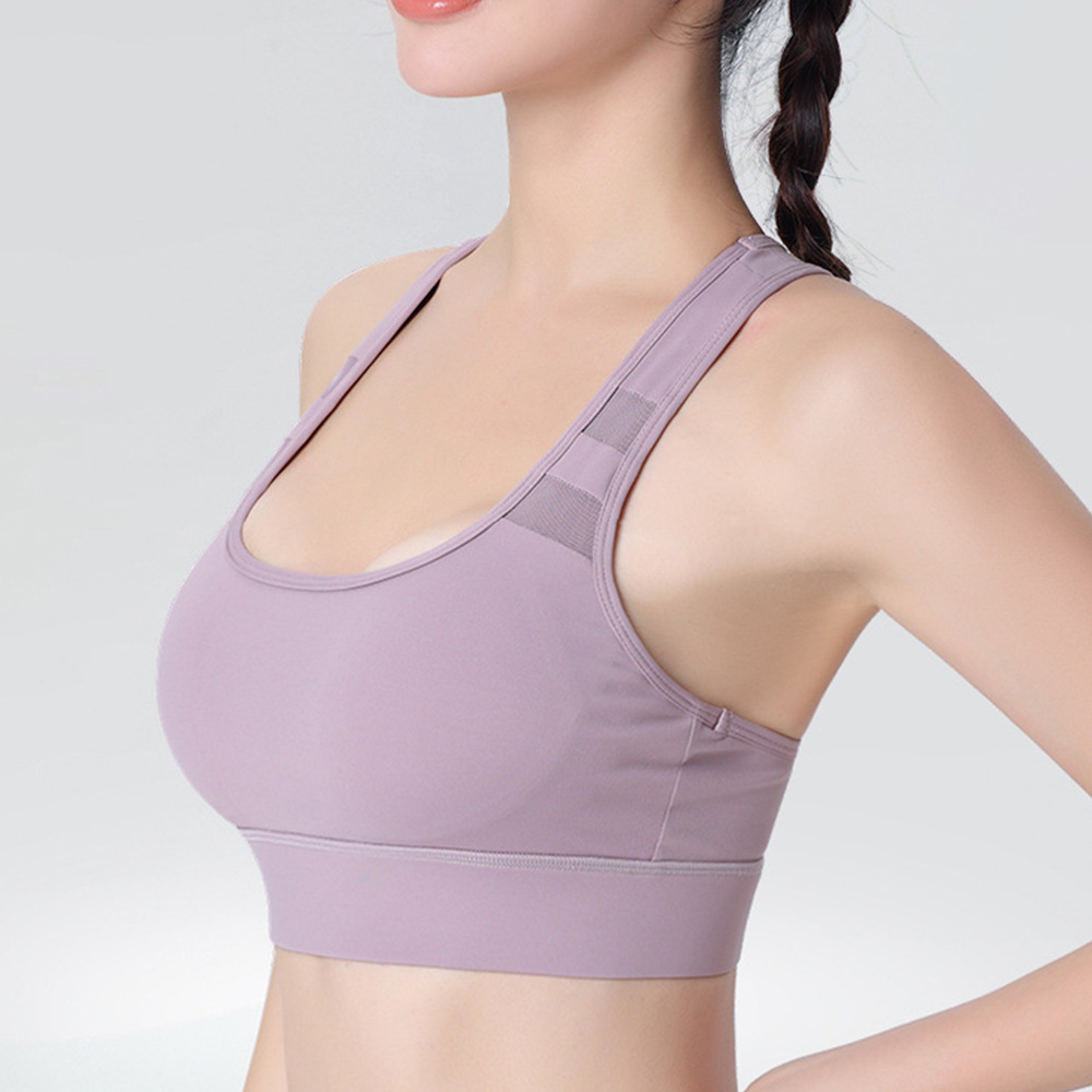 High Support Shockproof Sports Bra for Running & Fitness with Beautiful Back Design