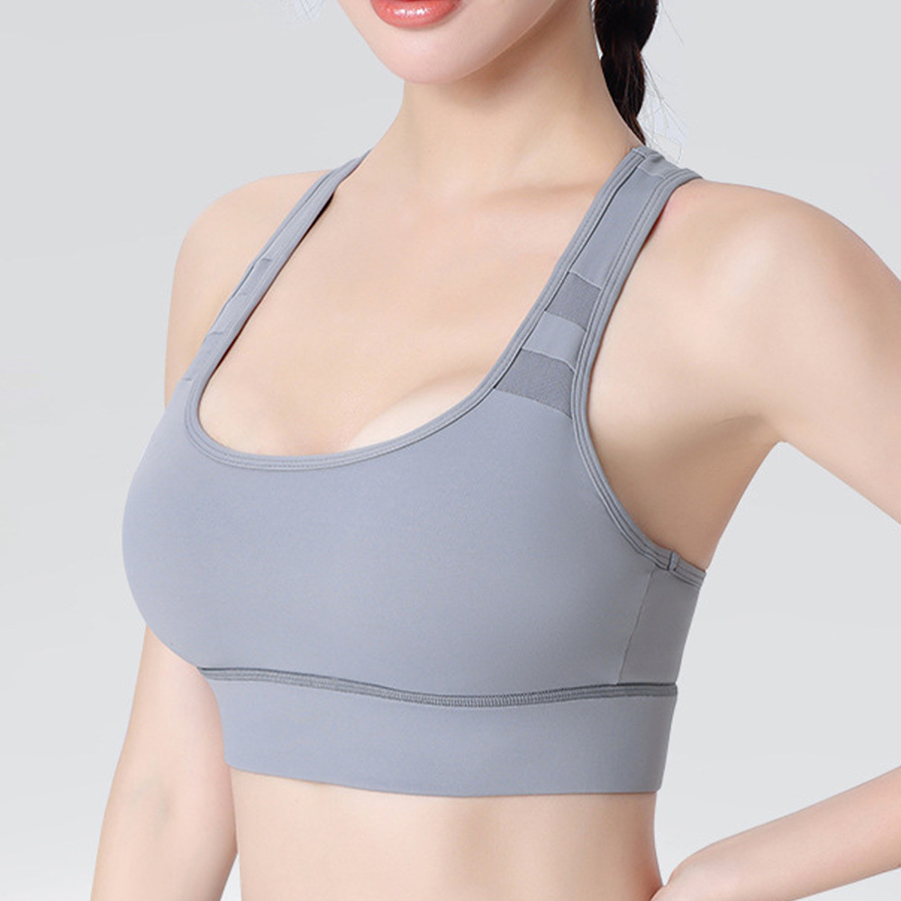 High Support Shockproof Sports Bra for Running & Fitness with Beautiful Back Design