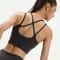 Womens Quick Dry Cross Strap Sports Bra For Women Yoga Workout Support 1