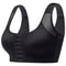 Front Closure Plus Size Wireless Yoga Sports Bra With Posture Support Comfortable Push Up Fit 7