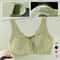 ComfortEase Front Button Wireless Lace Bra Tank Top – Breathable Soft Cup Plus Size Support
