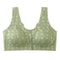 ComfortEase Front Button Wireless Lace Bra Tank Top – Breathable Soft Cup Plus Size Support