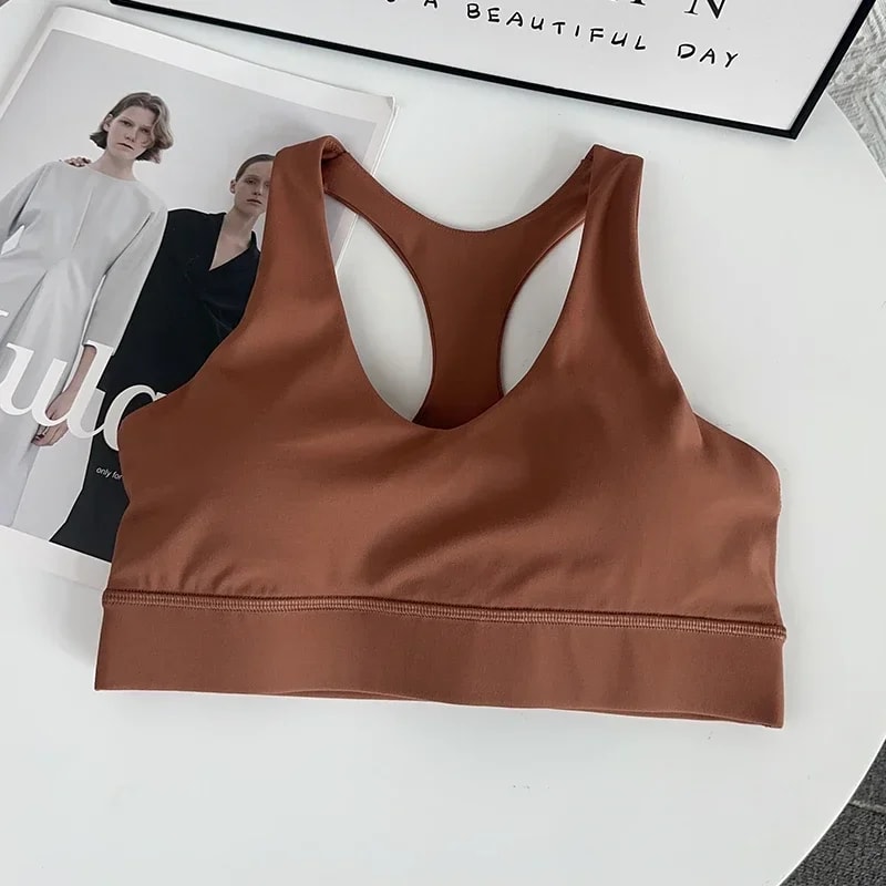 High Support Breathable Yoga Sports Bra for Running & Fitness