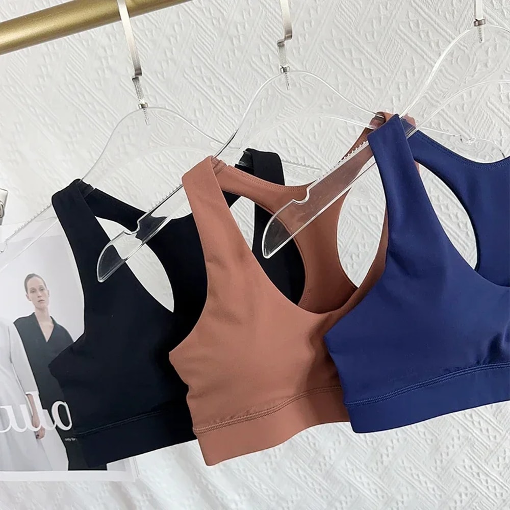 High Support Breathable Yoga Sports Bra for Running & Fitness