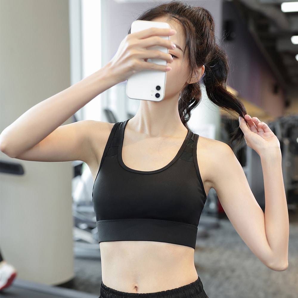 Premium High Support Push Up Sports Bra for Women – Adjustable Back Buckle Workout Yoga Bra