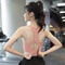Premium High Support Push Up Sports Bra for Women – Adjustable Back Buckle Workout Yoga Bra