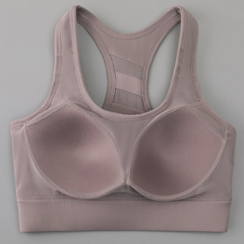 Premium High Support Push Up Sports Bra for Women – Adjustable Back Buckle Workout Yoga Bra