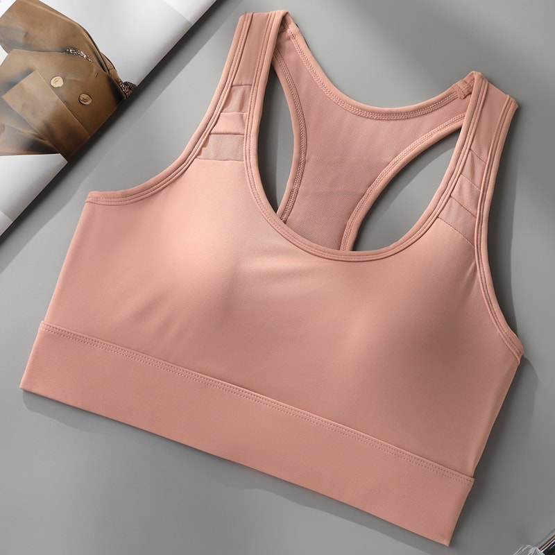 Premium High Support Push Up Sports Bra for Women – Adjustable Back Buckle Workout Yoga Bra