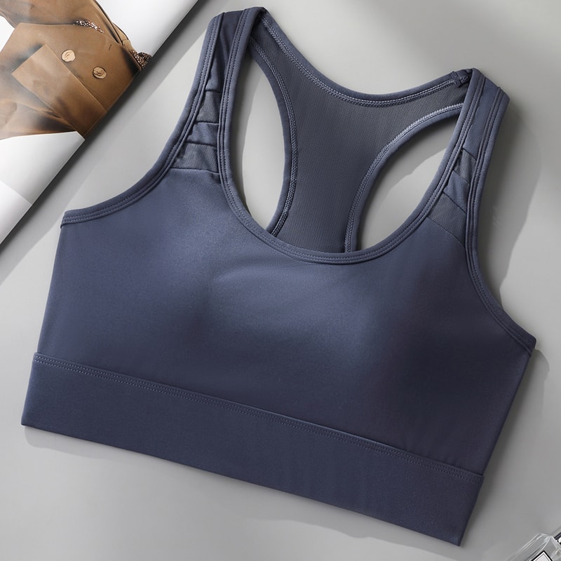 Premium High Support Push Up Sports Bra for Women – Adjustable Back Buckle Workout Yoga Bra