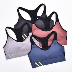 comfortfit high impact sports bra – adjustable seamless yoga fitness bra