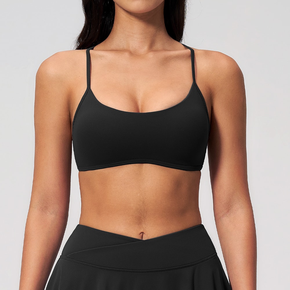 Performance Push Up Sport Crop Top Womens Breathable Gym Bra