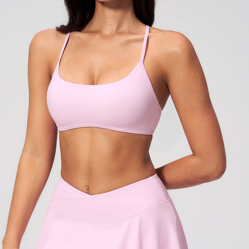 Performance Push Up Sport Crop Top Womens Breathable Gym Bra