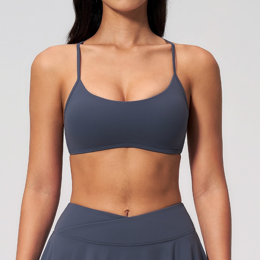 Performance Push Up Sport Crop Top Womens Breathable Gym Bra