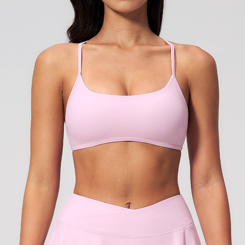 Performance Push Up Sport Crop Top Womens Breathable Gym Bra