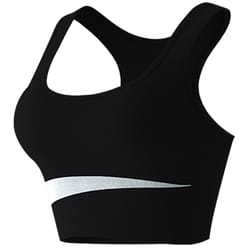 performance back support womens sports bra – breathable, quick dry sports bra for running & training