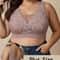 ComfortCurve Plus Size White Floral Lace Bralette Wireless Comfort Breathable Wide Strap Support 4