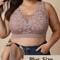 ComfortCurve Plus Size White Floral Lace Bralette Wireless Comfort Breathable Wide Strap Support 4