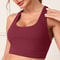 Womens Stretch Yoga Sports Bra Tank Top With Removable Pads TBack Activewear 1