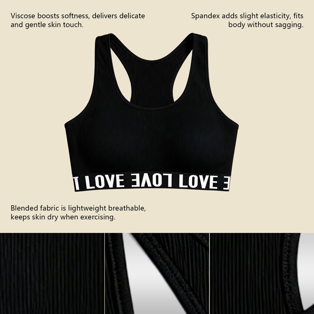 High Support Breathable Sports Bra Lightweight Push Up Support Bra for Gym & Everyday
