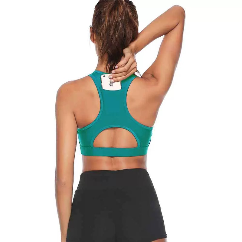 Breathable Sports Bra Seamless Yoga Bra – Shockproof Push Up Fitness Crop Top