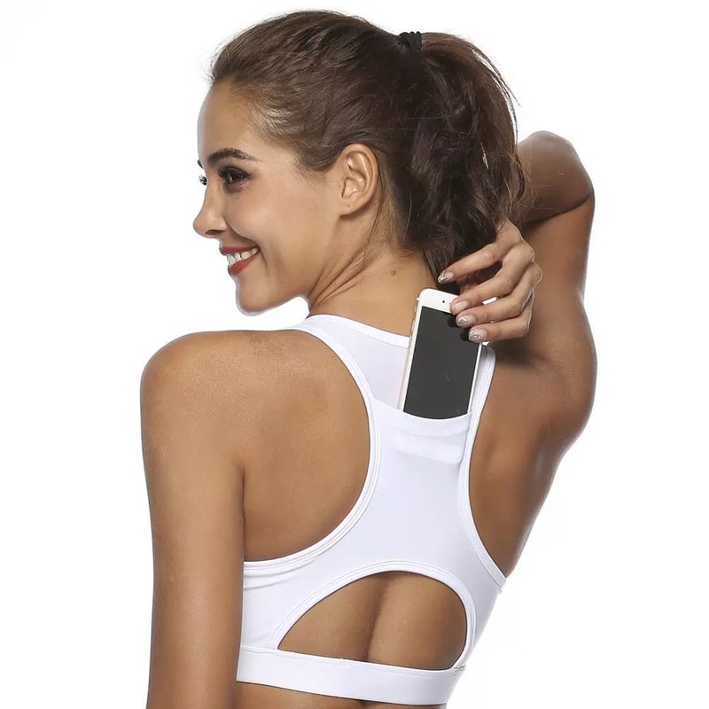 Breathable Sports Bra Seamless Yoga Bra – Shockproof Push Up Fitness Crop Top