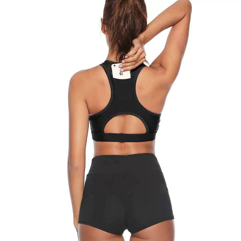 Breathable Sports Bra Seamless Yoga Bra – Shockproof Push Up Fitness Crop Top