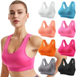 high support womens breathable sports bra vest – shockproof yoga & gym top