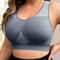CurveFit Plus Size Seamless Yoga Bra Push Up Workout Top Racerback U Neck 2